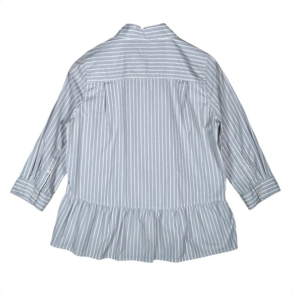 TROVATA BIRDS OF PARADISE Striped Peplum Top - Picture 6 of 12